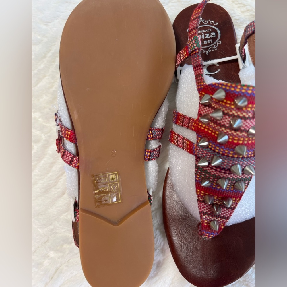 Jeffrey Campbell Johnny V Spike Sandals Studded Tribal Boho Size 8 NWT - Picture 7 of 11